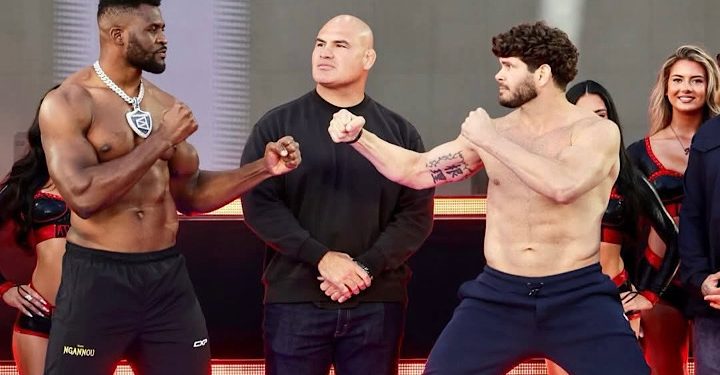 Francis Ngannou et Philipe Lins