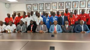 Les médaillés de bronze africains ont été reçus ce mercredi 13 mai 2026 en audience par le ministre des Sports, Adjé Silas Metch