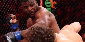 Francis Ngannou et Philipe Lins