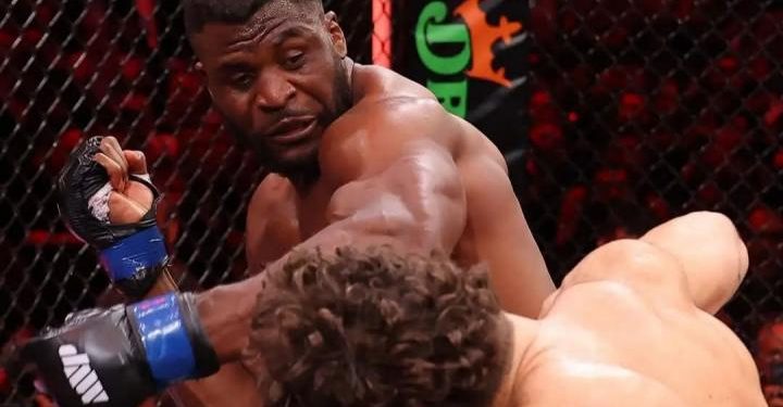 Francis Ngannou et Philipe Lins
