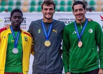 Boubacar Diallo a décroché, samedi 16 mai 2026, la médaille d’argent lors des 24es Championnats d’Afrique d’athlétisme disputés à Accra