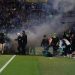 La rencontre a été définitivement arrêtée à la 22e minute à la suite d’incidents graves impliquant des supporters nantais