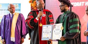 Elévation du Emmanuel Atebi au rang de Docteur Honoris Causa en Divinité