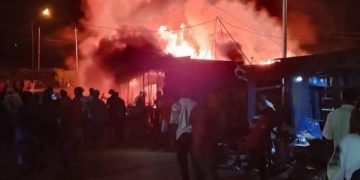 Un incendie s’est déclaré dans la nuit du mardi 23 au mercredi 24 juin 2026 au grand marché de Man