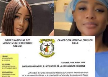 L’Ordre National des Médecins du Cameroun a porté plainte le 16 juillet 2026 contre Manuella Nimpa