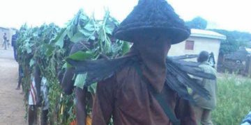 300 jeunes initiés du bois sacré